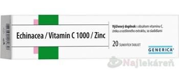 Generica ECHINACEA/VITAMÍN C 1000/ZINC 20 tablet