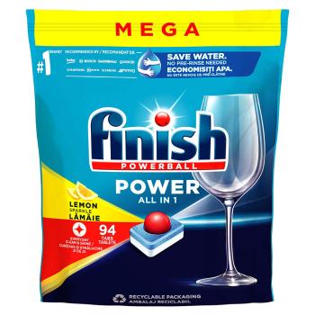 FINISH Power All in 1 Kapsule do umývačky riadu Lemon Sparkle 94 ks