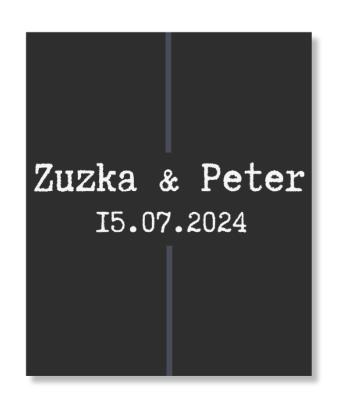 Visačka na darček - Minimalism Láska Zvoľte množstvo: od 20 ks do 40 ks