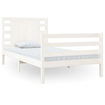 Rám postele biely masívna borovica 90 × 200 cm, 3104269