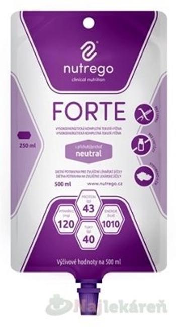 Nutrego FORTE s príchuťou neutral, tekutá výživa, sondová 12x500ml