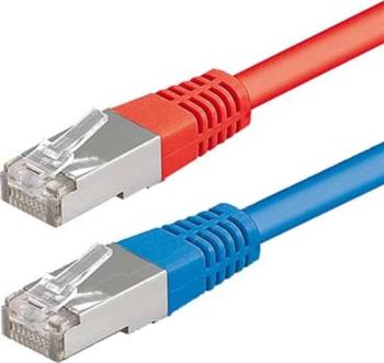 ESYLUX EC10431173 RJ45 sieťové káble, prepojovacie káble   10.00 m červená, modrá  12 ks