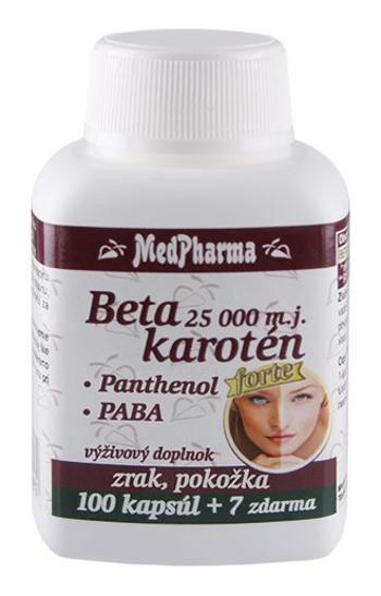 MedPharma Betakarotén 25 000 m.j. + Pantenol + PABA 107 kapsúl