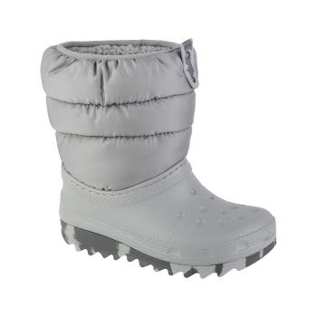 Crocs  Classic Neo Puff Boot Kids  Obuv do snehu Šedá