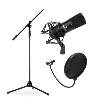 Electronic-Star Mikrofónový set, stojan, mikrofón a pop filter