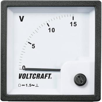 VOLTCRAFT AM-72x72/15V Analógové vstavané meracie zariadenie AM-72x72 / 15V  15 V otočná cievka