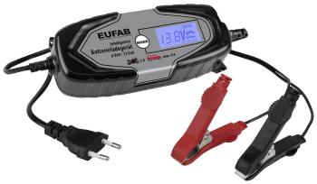 Eufab Intelligentes Batterieladegerät 6/12V 4A, auch für Lithiumbatterien 16647 nabíjačka, nabíjačka autobatérie 12 V, 6