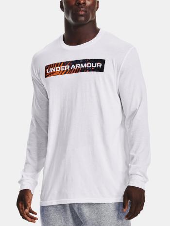 Under Armour UA Wordmark Print Fill SS Tričko Biela