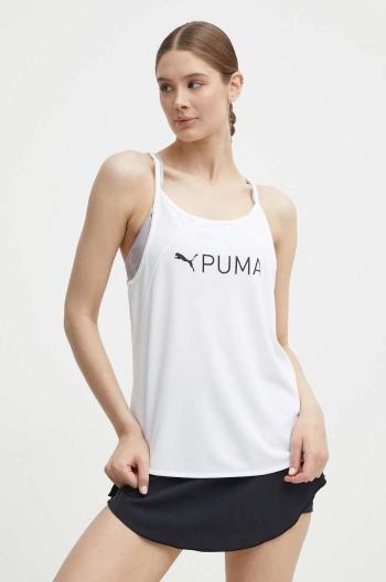 Tréningový top Puma Fit Fit biela farba,523846