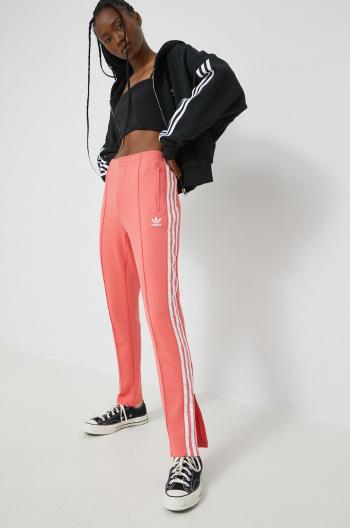 Tepláky adidas Originals Adicolor dámske, ružová farba, s nášivkou