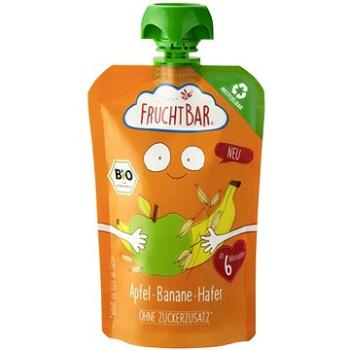 FruchtBar BIO 100 % recykovateľná ovocná kapsička s jablkom, pomarančom, banánom a ovsom g (4260133235175)