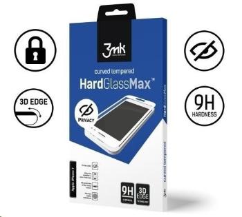 3mk tvrdené sklo HardGlass MAX Privacy pre Apple iPhone 11 Pro, čierna