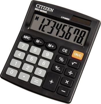Citizen Office SDC-805NR stolná kalkulačka čierna Displej (počet miest): 8 solárny pohon, na batérie (š x v x h) 102 x 2