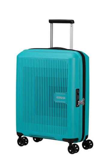 American Tourister Kabinový cestovní kufr Aerostep S EXP 36/40 l - tyrkysová