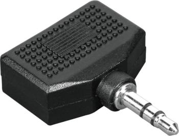 Hama 00043353  jack audio adaptér [1x jack zástrčka 3,5 mm - 2x jack zásuvka 3,5 mm] čierna
