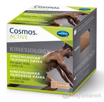 Cosmos ACTIVE Kineziologická tejpovacia páska béžová (5cmx5m) 1ks