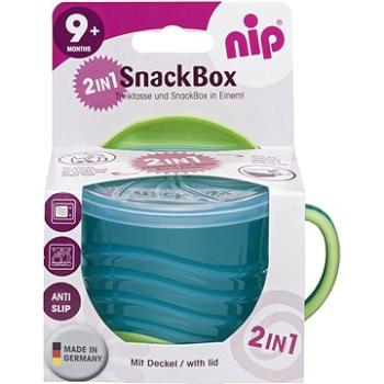 Nip Snackbox 2 in 1 modrá, 250 ml