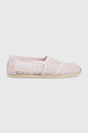 Espadrilky Toms Alpargata fialová farba, 10019908