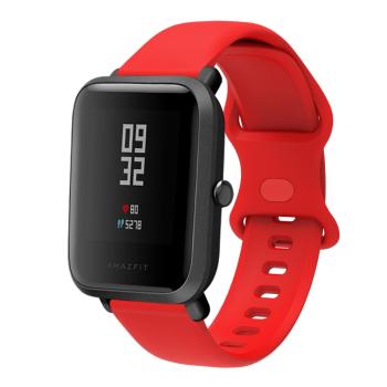 BUTTERFLY Silikónový remienok Xiaomi Amazfit GTS 2 / GTS 2e / GTS 2 Mini 20mm červený