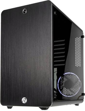 Raijintek THETIS midi tower PC skrinka čierna 1 predinštalovaný LED ventilátor, bočné okno, prachový filter