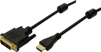 LogiLink HDMI / DVI káblový adaptér #####HDMI-A Stecker, #####DVI-D 18+1pol. Stecker 2.00 m čierna CH0004  #####HDMI-Kab