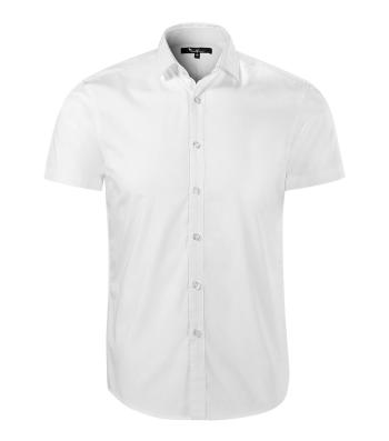 MALFINI Pánska košeľa s krátkym rukávom Flash - Biela | XXL