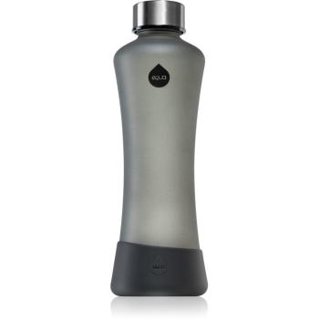 Equa Glass sklenená fľaša na vodu s matným efektom farba Pepper 550 ml