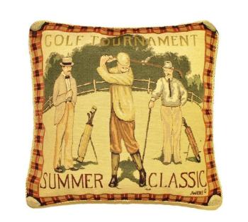 Forbyt Povlečenie na vankúš, Ornament Golf, farebný, 43 x 43 cm
