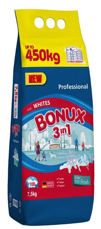 BONUX PRASOK WHITE POLAR ICE FRESH 100 PD/7.5KG