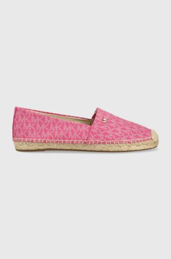 Espadrilky MICHAEL Michael Kors Kendrick ružová farba, 40R6KNFP1B