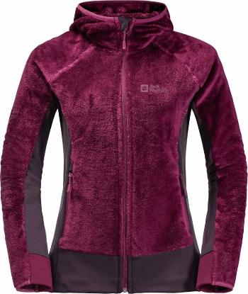 Jack Wolfskin Outdoorová mikina Rotwand Hooded FZ W Wild Berry XL