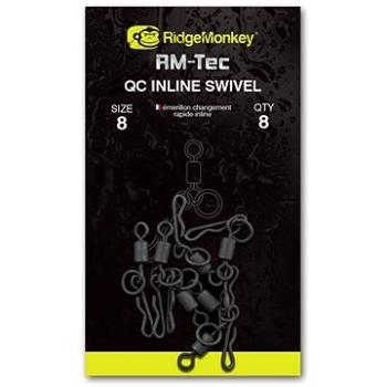 RidgeMonkey RM-Tec Quick Change Inline Swivel Veľkosť 8 8 ks (5060432143503)