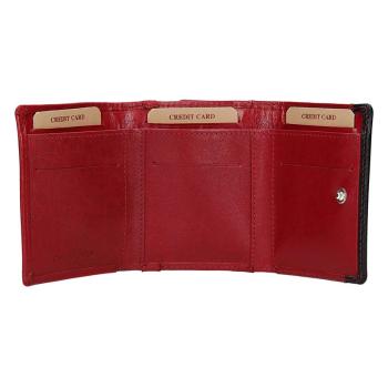 Lagen Dámska peňaženka kožená BLC/160231 Červená/Čierna