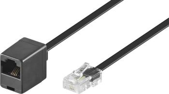 Basetech ISDN predlžovací kábel [1x RJ45 zástrčka 8p4c - 1x RJ45 zásvuka 8p8c] 10.00 m čierna