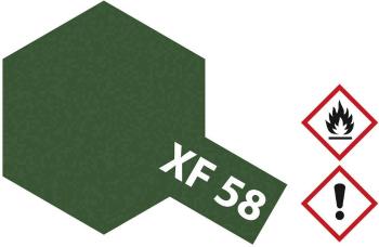 Tamiya akrylová farba olivovo zelená (mat) XF-58 sklenená nádoba 23 ml