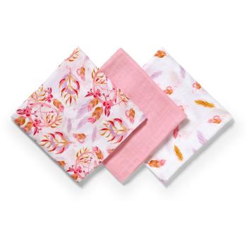 BabyOno Take Care Natural Bamboo Diapers látkové plienky Old Pink 3 ks