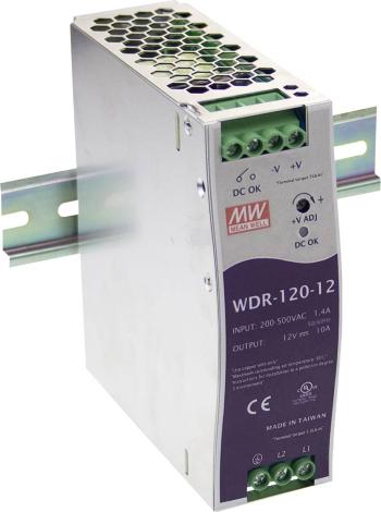 Sieťový zdroj na DIN lištu Mean Well WDR-120-24 24 V / DC 5 A 120 W 1 x