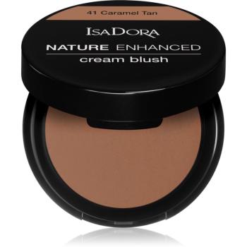 IsaDora Nature Enhanced Cream Blush kompaktná lícenkaso štetcom a zrkadielkom odtieň 41 Caramel Tan 3 g