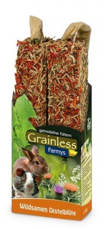 JR Farm JR Grainless tycinky tráva,bodliak 140g