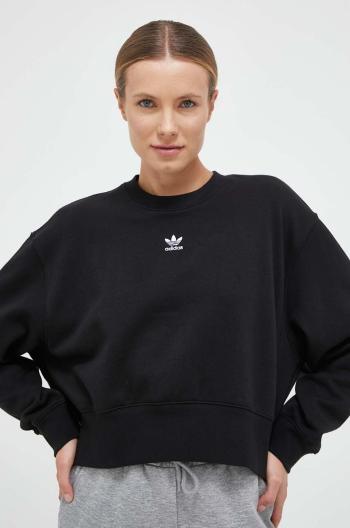 Mikina adidas Originals dámska, čierna farba, jednofarebná, IA6504