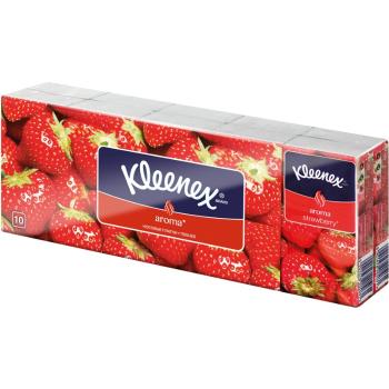 Kleenex Aroma papierové vreckovky Strawberry 10x10 ks