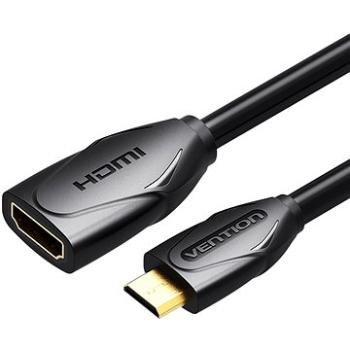 Vention Mini HDMI (M) to HDMI (F) Extension Cable/Adapter 1 M Black (ABAAF)