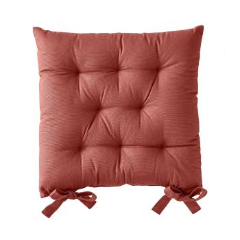 Blancheporte Súprava 2 jednofarebných sedákov na stoličku zn. Colombine terakota 40x40x7cm