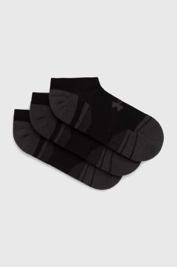 Ponožky Under Armour 3-pak pánske, čierna farba, 1379503