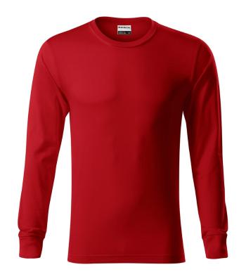 MALFINI Tričko s dlhým rukávom Resist LS - Červená | S
