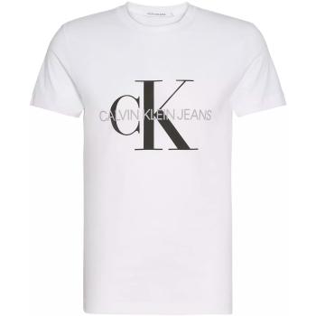 Calvin Klein Jeans  CORE MONOGRAM SLIM TEE J30J320935  Polokošele s dlhým rukávom Biela