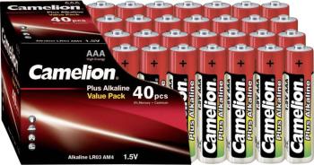 Camelion Plus LR03 mikrotužková batérie typu AAA  alkalicko-mangánová 1250 mAh 1.5 V 40 ks