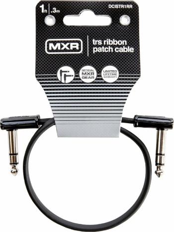 Dunlop MXR DCISTR1RR Ribbon TRS Cable Čierna 30 cm Zalomený - Zalomený