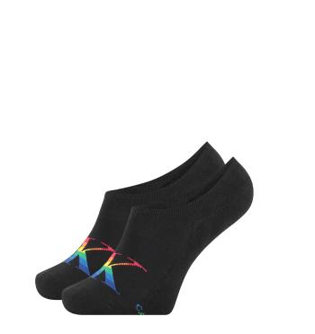 CALVIN KLEIN - CK jeans logo black neviditeľné ponožky - pride edition-UNI