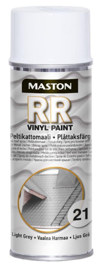 MASTON RR VINYL PAINT - Špeciálny sprej pre opravy striech RR 33 - black (čierna) 0,4 L